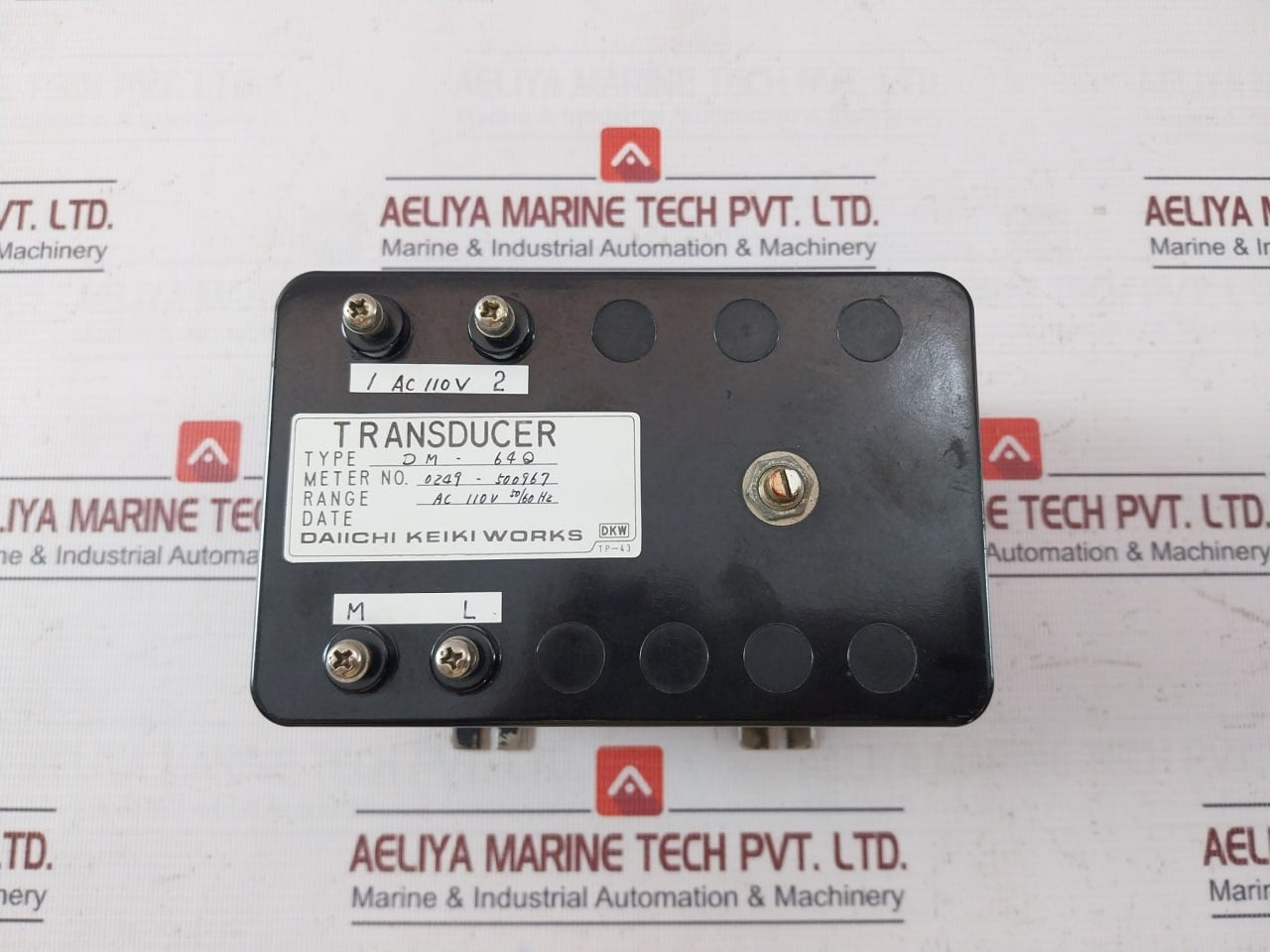 Daiichi Keiki Dm-64Q Transducer 0249-500967 Ac 110V 50/60Hz