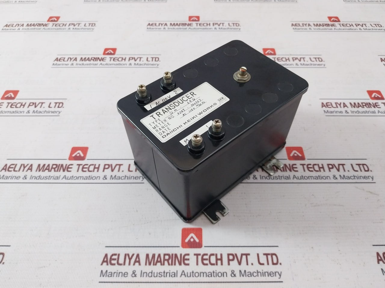 Daiichi Keiki Dm-64Q Transducer 0249-500967 Ac 110V 50/60Hz