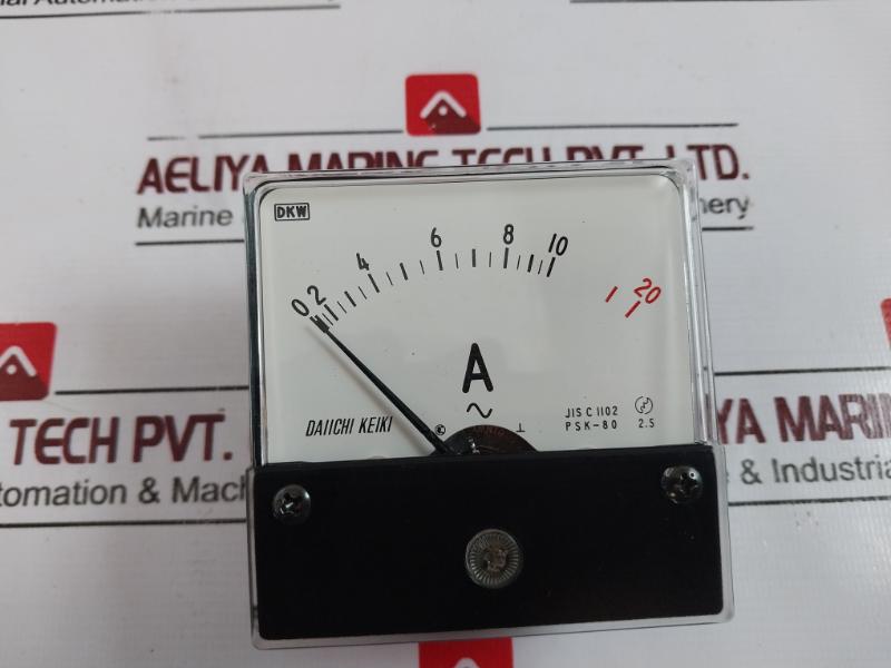 Daiichi Keiki Psk-80 Ammeter 0-10/20 A 500V 2.5