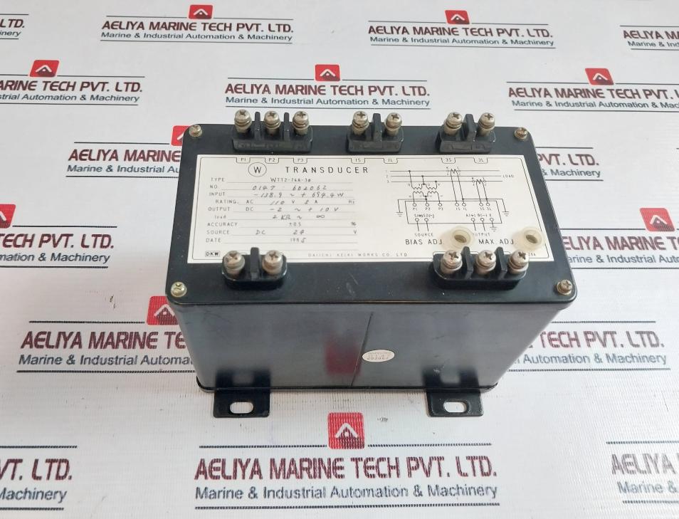 DAIICHI KEIKI WORKS WTT2-74A-3Ø Transducer Ac 110v 5a