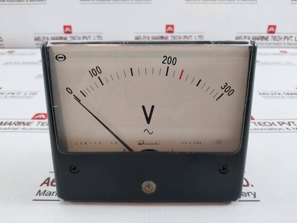 Daiichi Lsk-12 Voltmeter 0-300V~ Jis C 1102