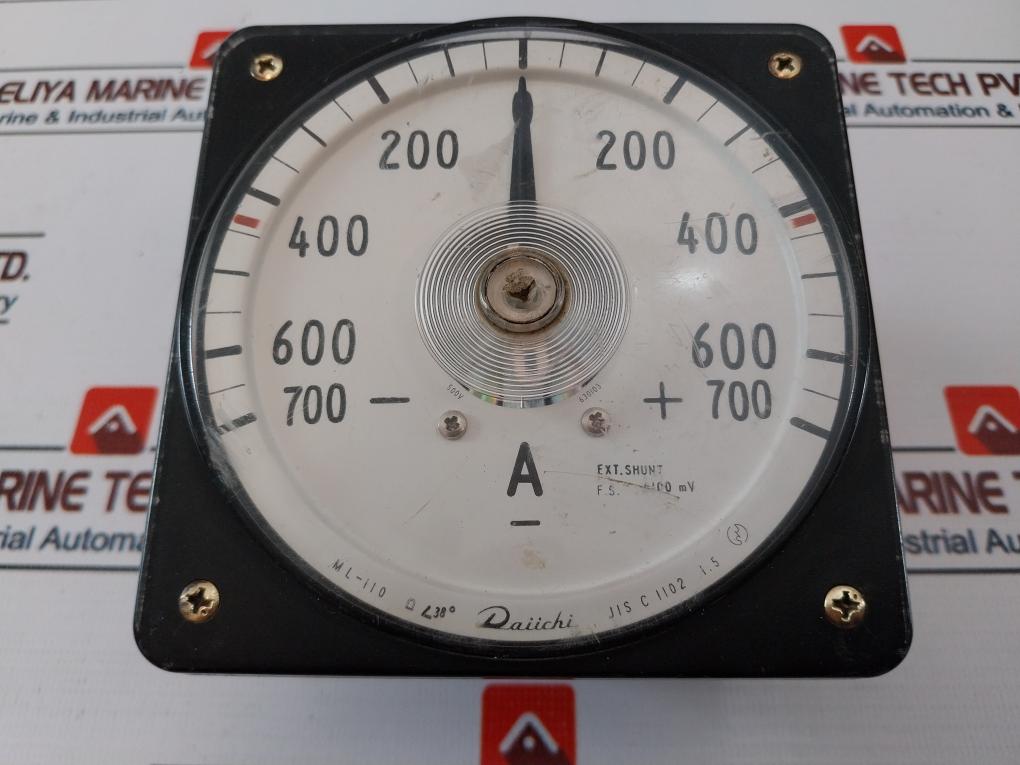 Daiichi Ml-110 Analog Ammeter -700-0-700+ A