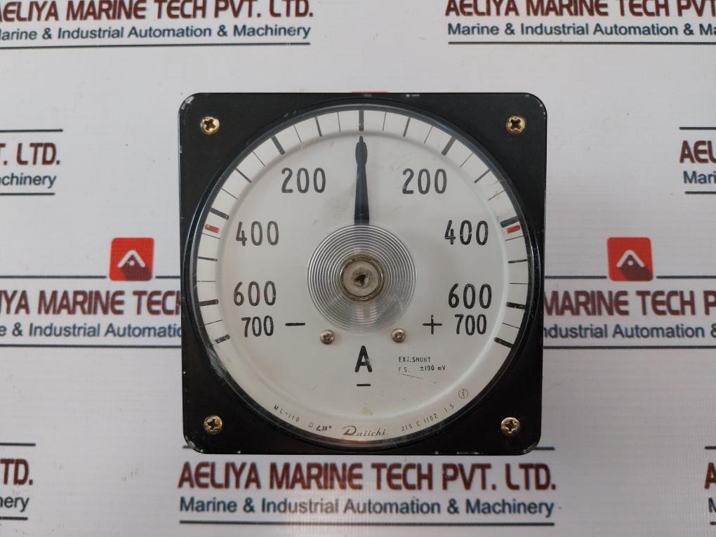 Daiichi Ml-110 Analog Ammeter -700-0-700+ A