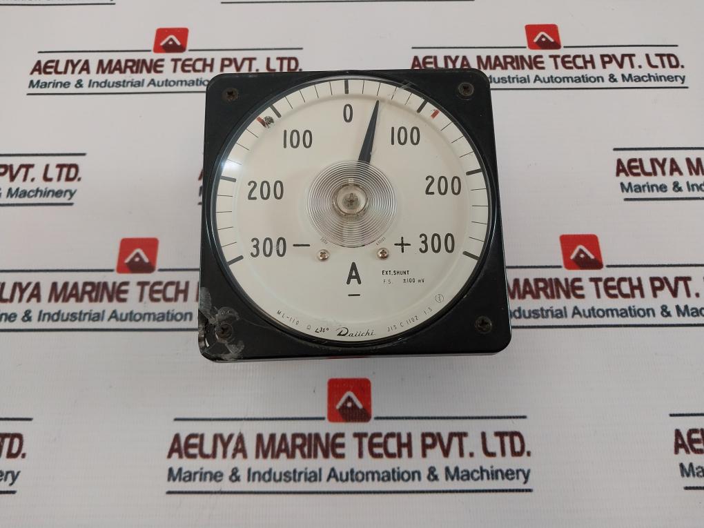 DAIICHI ML-110 Panel Meter -300-0-+300 A 500V