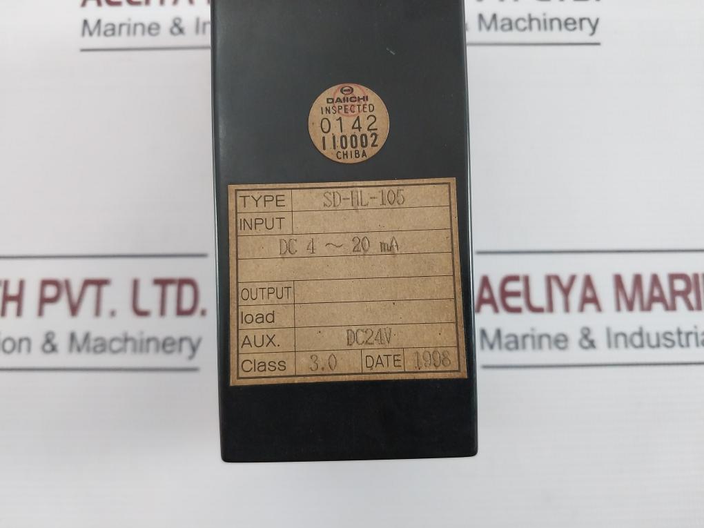 Daiichi Sd-hl-105 Alarm Setter Dc 4-20Ma Dc24V 0-10A 250V 7.5A