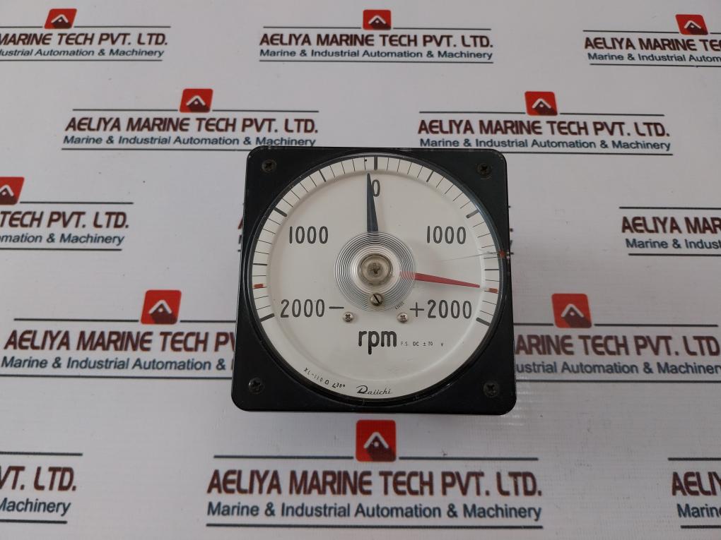 Daiichi Xl-110 Rpm Meter -2000 - 0 - +2000 Rpm