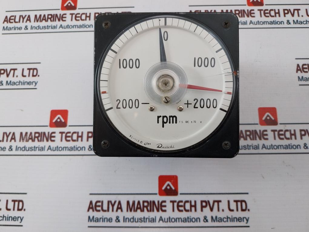 Daiichi Xl-110 Rpm Meter -2000 - 0 - +2000 Rpm