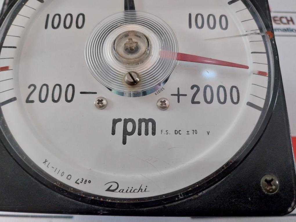 Daiichi Xl-110 Rpm Meter -2000 - 0 - +2000 Rpm