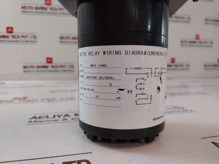 Daiichi Mek-12 Nc Meter Relay Ac 110v 50/60hz