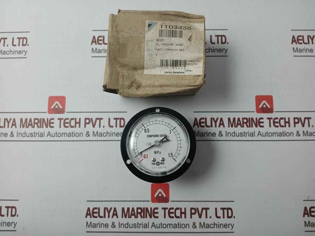 Daikin 1103438 Oil Pressure Gauge Spec:Du60 X 1.5Mpa X -0.1Mpa