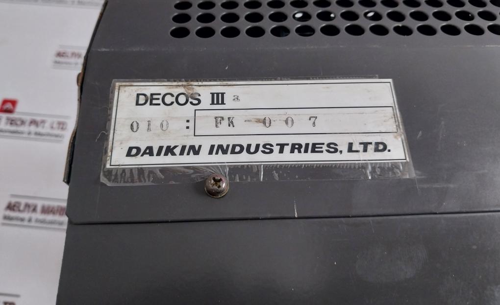 Daikin Decos Iii A Electronic Container Operation System Rs-232c
