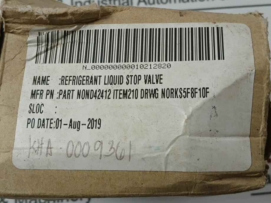 Daikin Vsv10Cb-5F Stop Valve