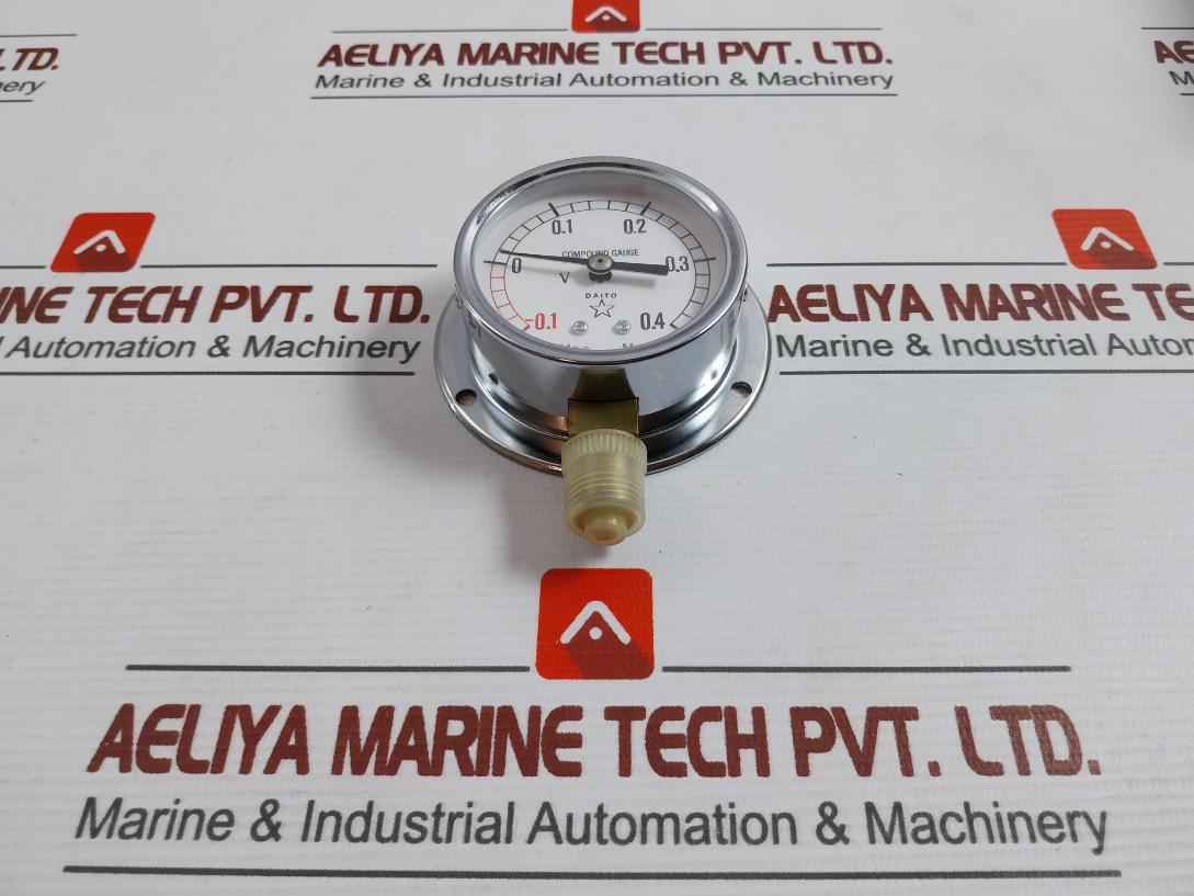 Daito -0.1 To 0.4 Mpa Compound Pressure Gauge