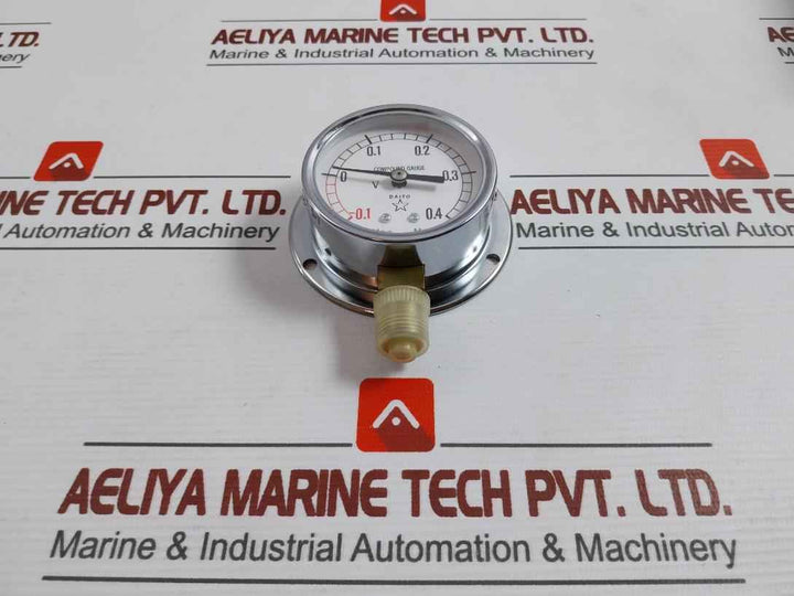 Daito -0.1 To 0.4 Mpa Compound Pressure Gauge