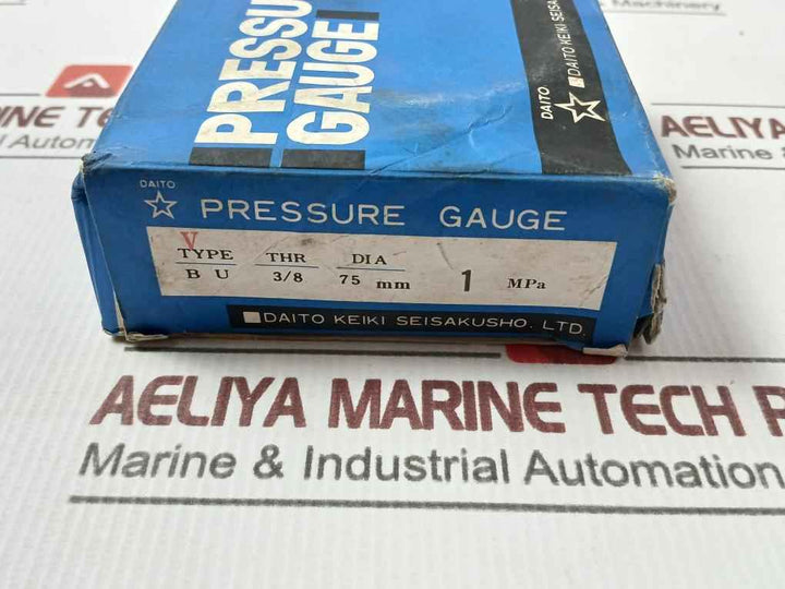 Daito Keiki Bu Pressure Gauge 3/8