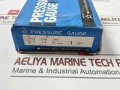 Daito Keiki Bu Pressure Gauge 3/8" 75Mm 0-1 Mpa