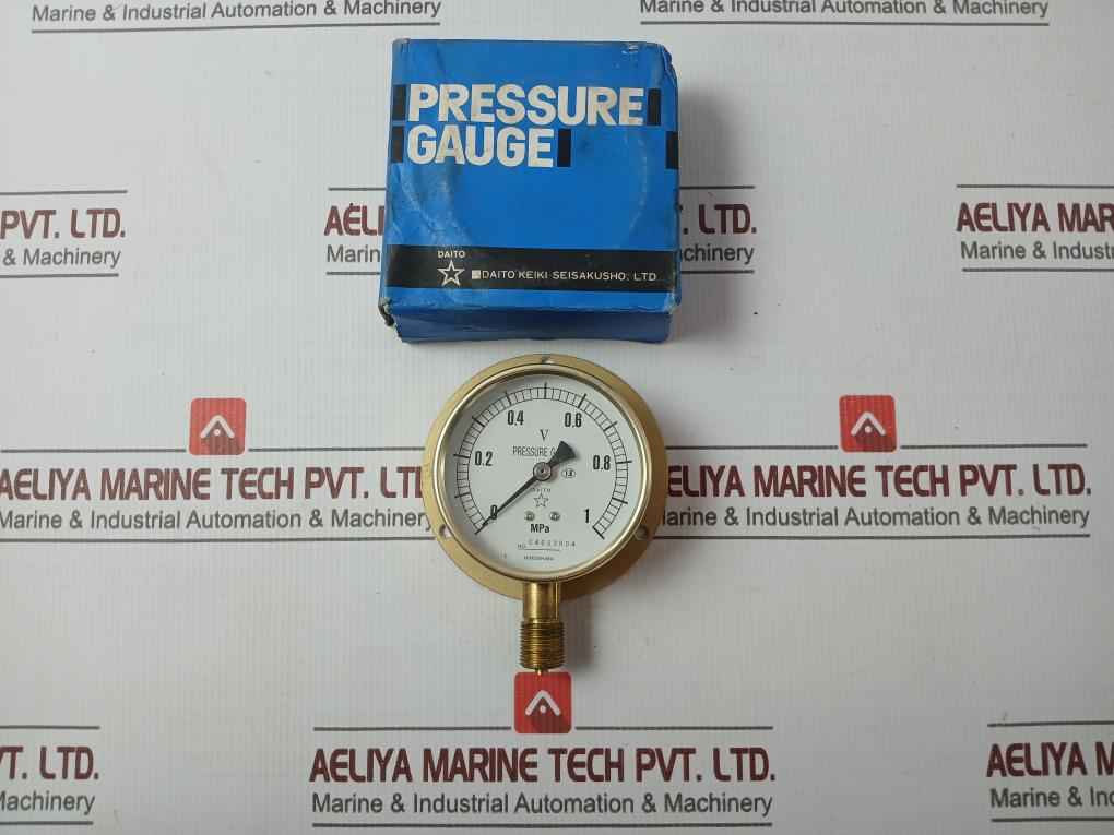 Daito Keiki Bu Pressure Gauge 3/8" 75Mm 0-1 Mpa