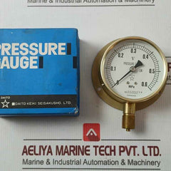Daito Keiki Bu Pressure Gauge 3/8 Inch 0-0.6 Mpa 75Mm