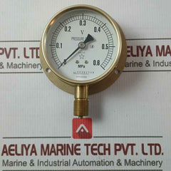 Daito Keiki Bu Pressure Gauge 3/8 Inch 0-0.6 Mpa 75Mm