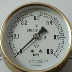 Daito Keiki Bu Pressure Gauge 3/8 Inch 0-0.6 Mpa 75Mm