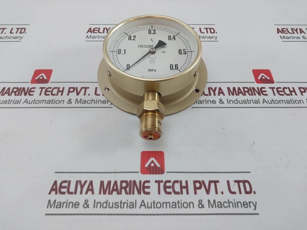 Daito Keiki Bs Pressure Gauge 0-0.6 Mpa 100Mm
