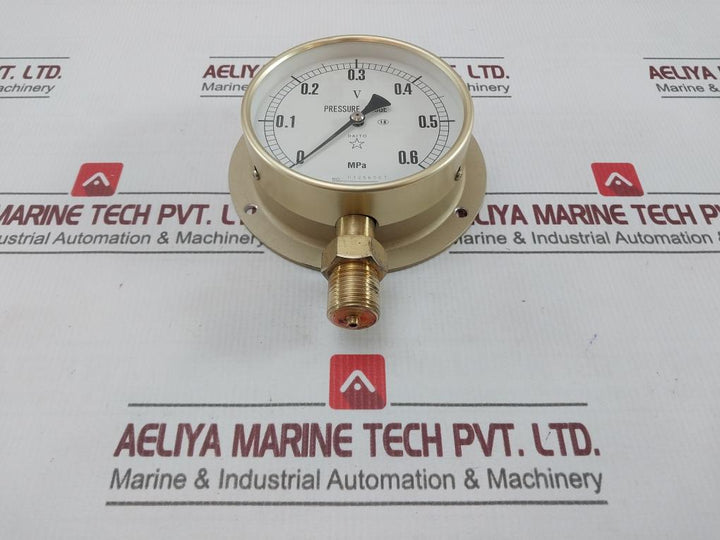 Daito Keiki Bs Pressure Gauge 0-0.6 Mpa 100mm
