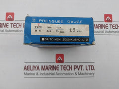 Daito Keiki Bu Pressure Gauge 0-1.5 Mpa 75 Mm