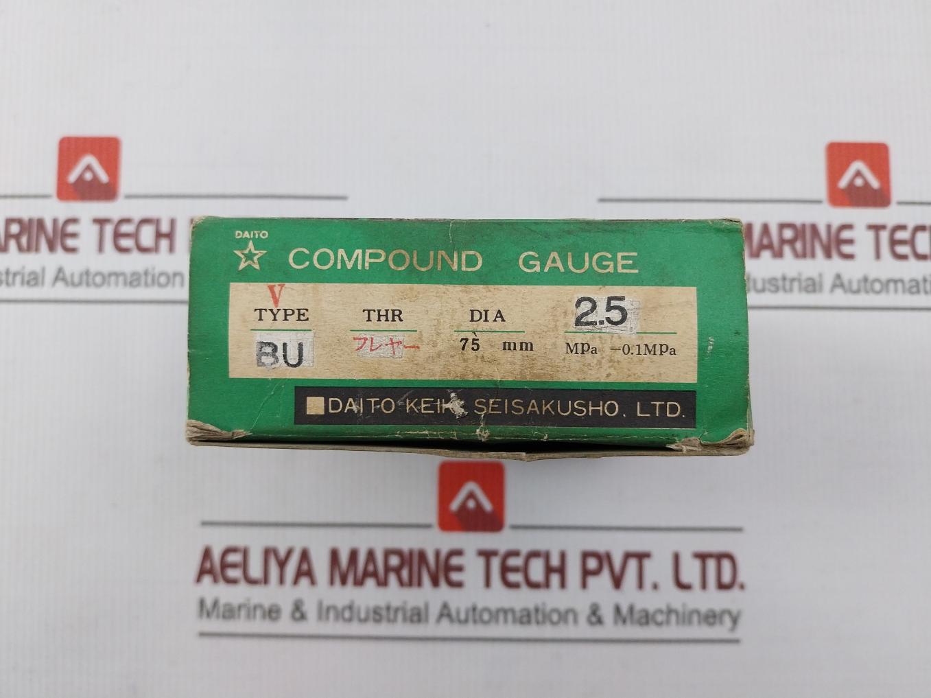 Daito Keiki Bu Pressure Gauge 75Mm 2.5 Mpa-0.1Mpa