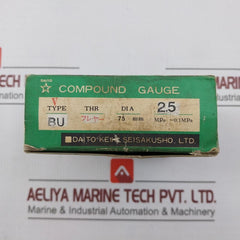 Daito Keiki Bu Pressure Gauge 75Mm 2.5 Mpa-0.1Mpa