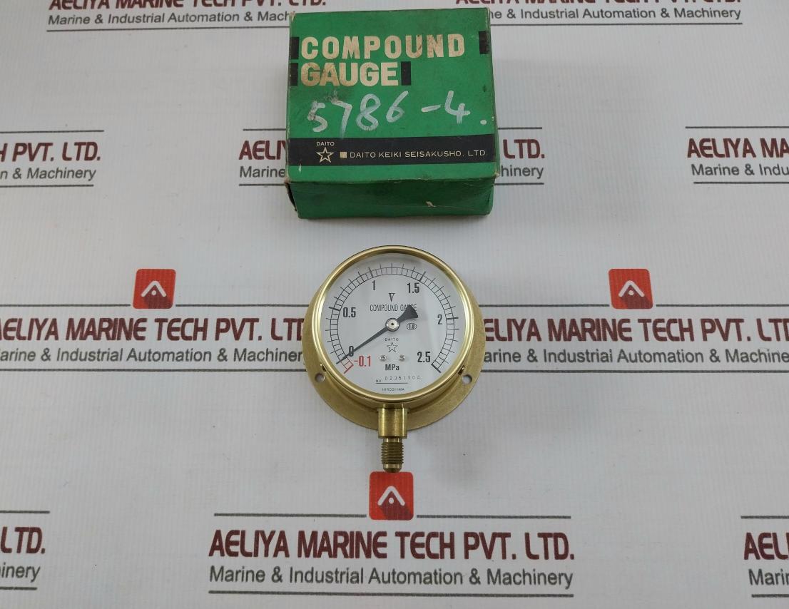 Daito Keiki Bu Pressure Gauge 75Mm 2.5 Mpa-0.1Mpa
