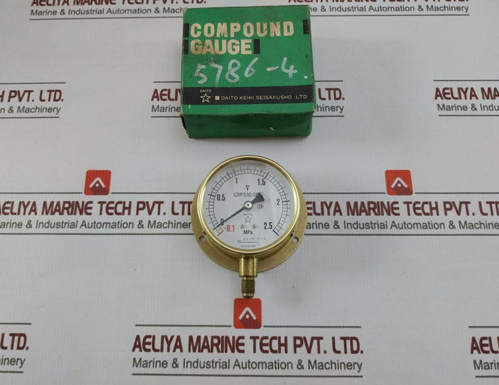 Daito Keiki Bu Pressure Gauge 75Mm 2.5 Mpa-0.1Mpa