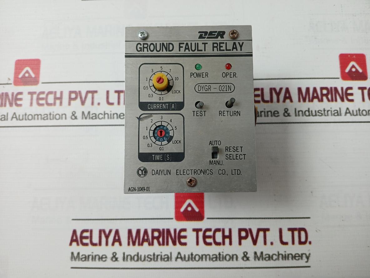 Daiyun Electronics Dygr-021N-p Ground Fault Relay Agn-1049-01