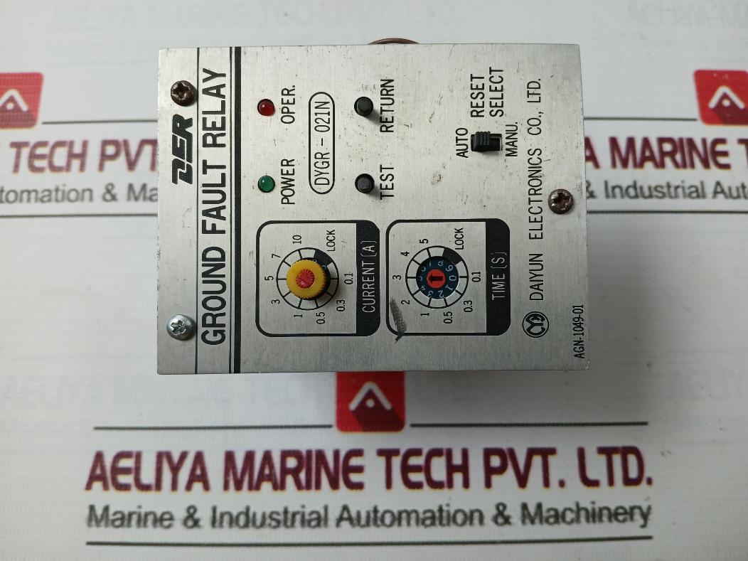 Daiyun Electronics Dygr-021N-p Ground Fault Relay Agn-1049-01