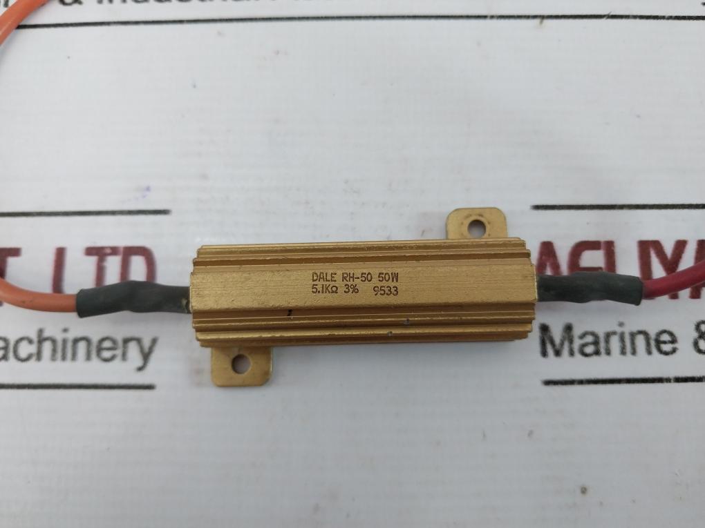 Lot of 2X Dale RH-50 Wire Wound Resistor 50W 5.1KOhm