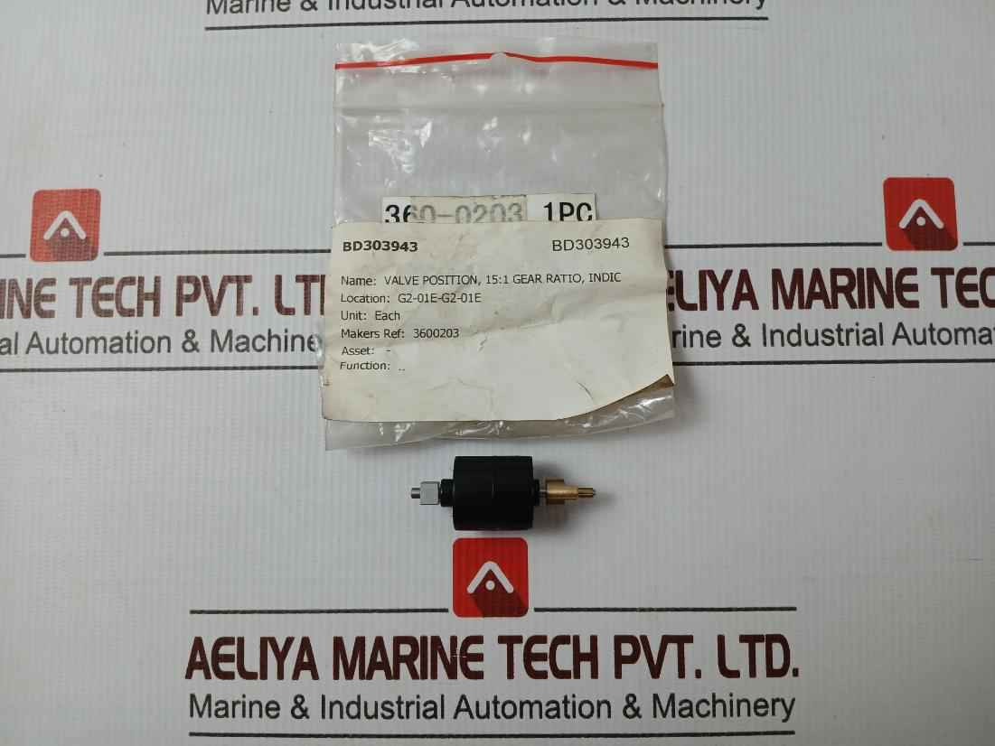 Damcos 3600203 15:1 Gear Ratio Valve Position Indicator (Vpi)