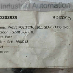 Damcos 3600218 Valve Position Indicator Gear Ratio 150:1 Bd303939