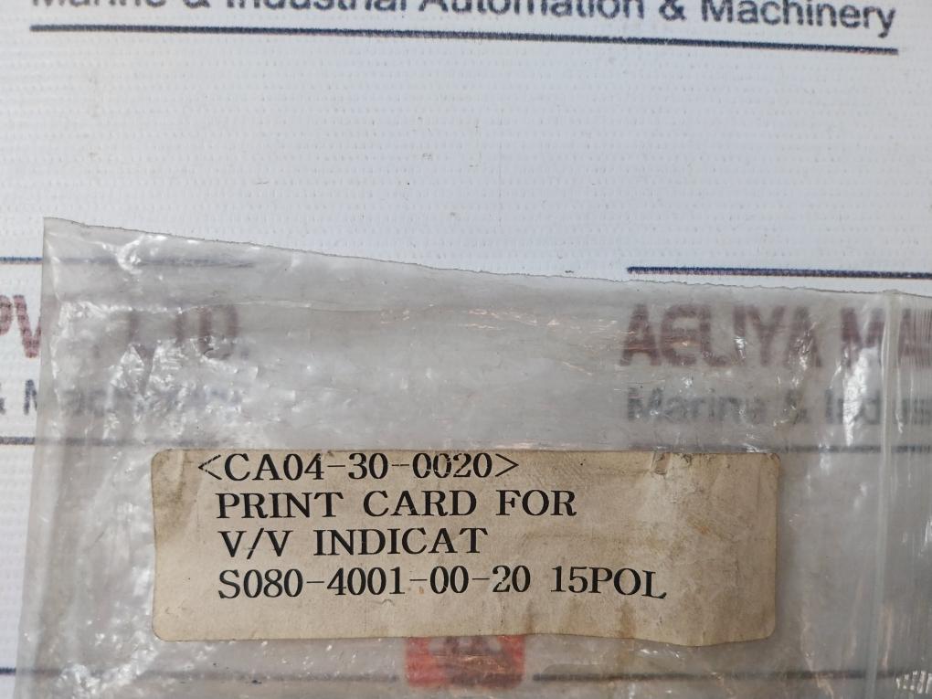 Damcos Ind-c15P Print Card For V/V Indicat