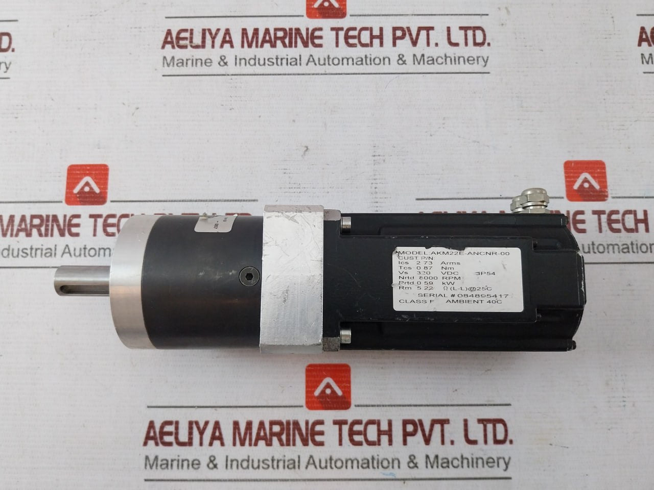 Danaher Motion Akm22E-ancnr-00 Dc Servomotor Vs 320 Vdc Nrtd 8000 Rpm