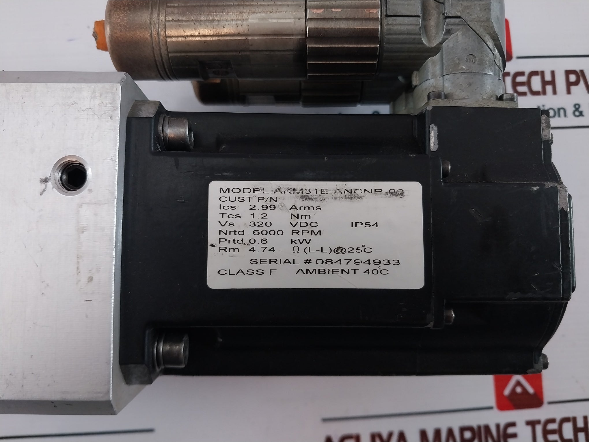 Danaher Motion Akm31E-ancnr-00 Dc Servo Motor 6000 Rpm