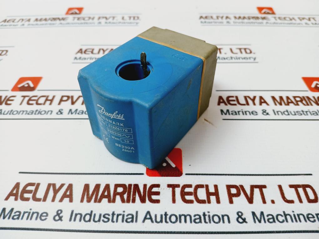 Danfoss 018z6176 Solenoid Valve Coil, Be230a, Z6001, 399, 220/230v Ac, 50 Hz