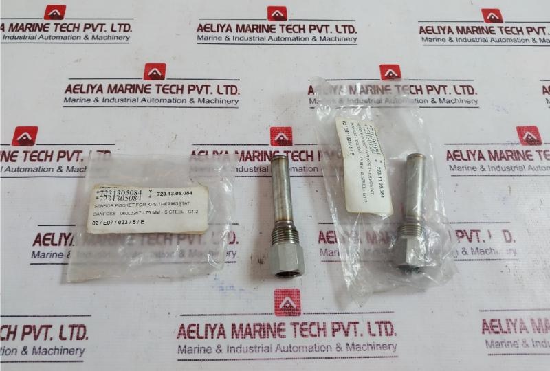 Danfoss 060L3267 Sensor Pocket For Kps Thermostat 75 Mm-s.Steel-g1/2