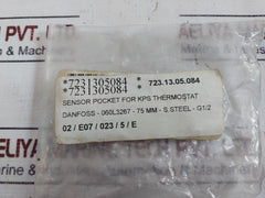 Danfoss 060L3267 Sensor Pocket For Kps Thermostat 75 Mm-s.Steel-g1/2