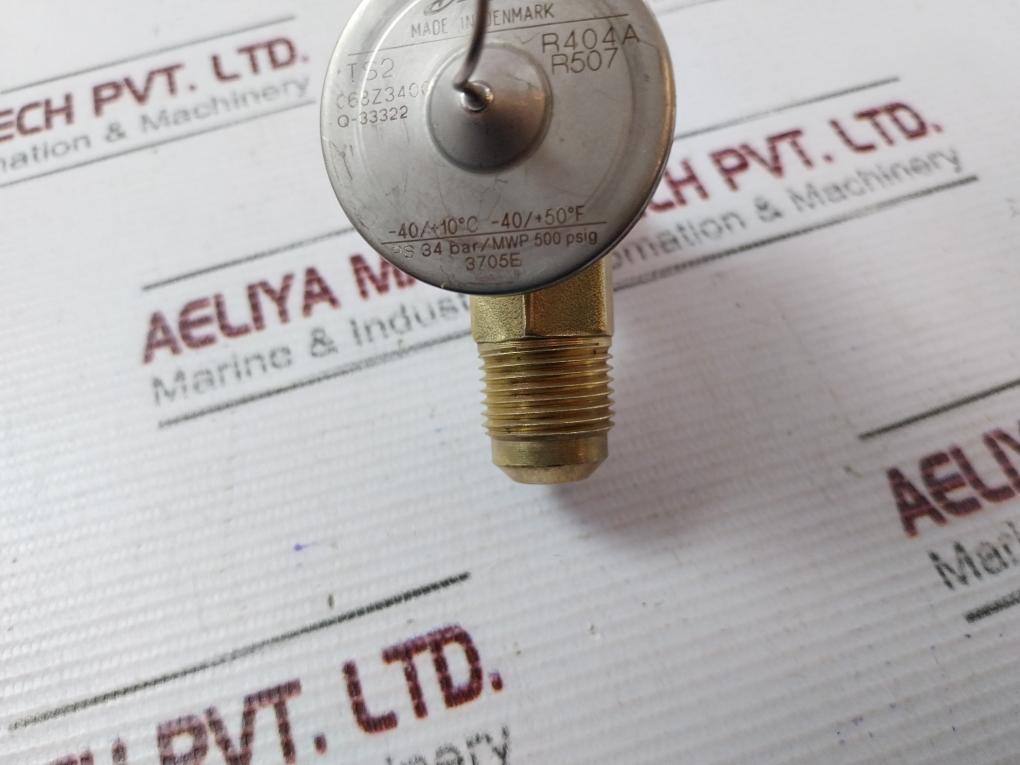 Danfoss 068Z3400 Thermostatic Expansion Valve Ps 34 Bar/ Mwp 500 Psig