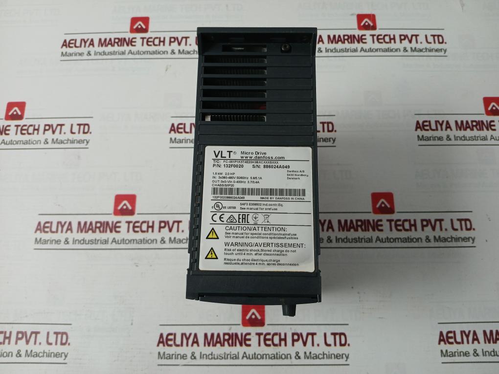 Danfoss 132F0020 Variable Frequency Micro Drive 3X380-480V 50/60Hz 5.9/5.1A