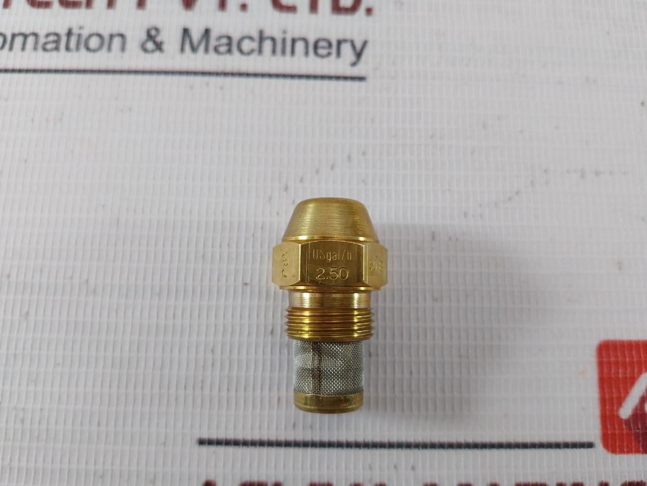 Danfoss 2.50 Usgal/H Oil Burner Nozzle 9.29 Kg/H, 60 Celsius B