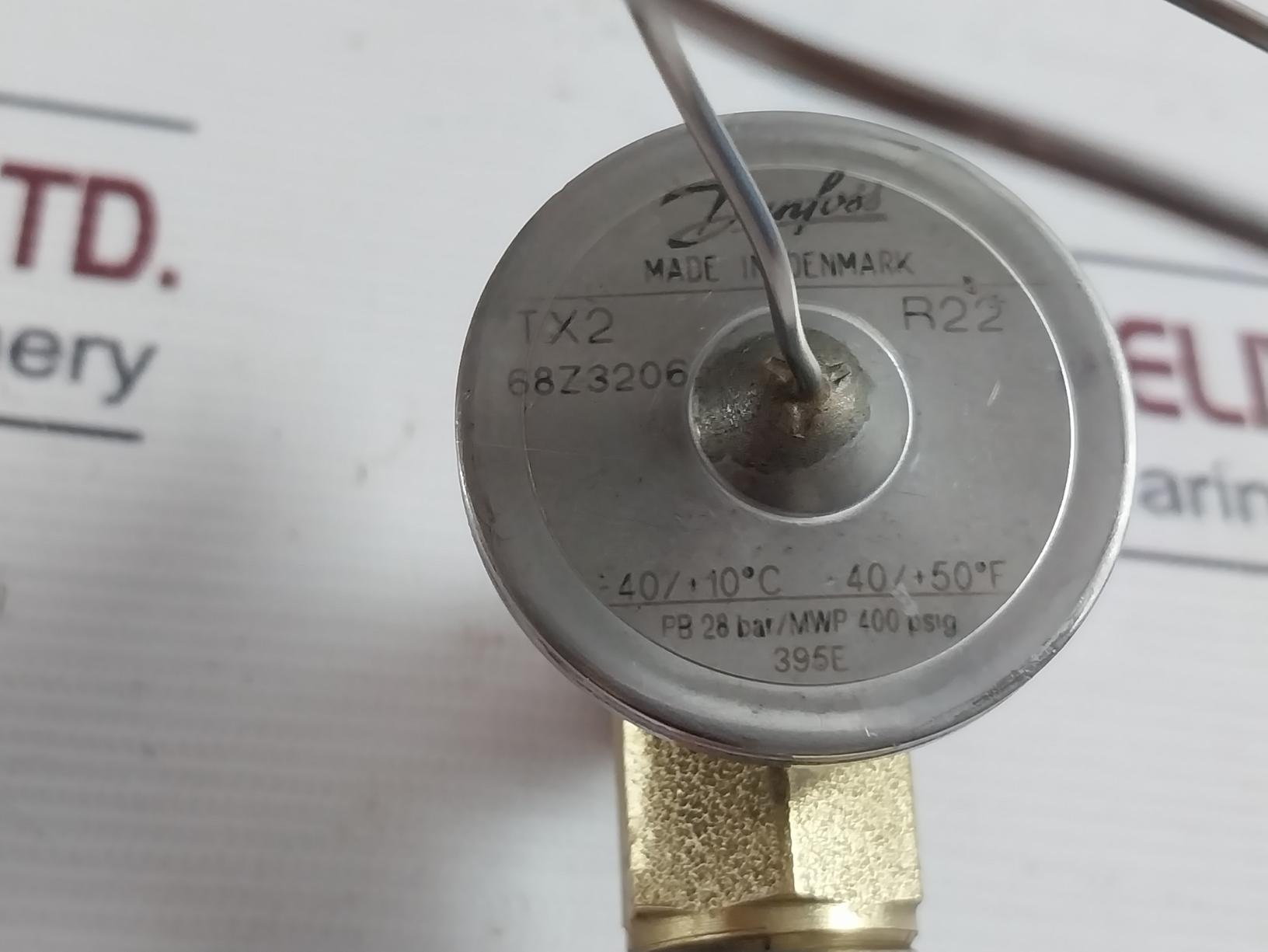 Danfoss 68Z3206 Thermostatic Expansion Valve 68Z3206 28 Bar 400 Psig