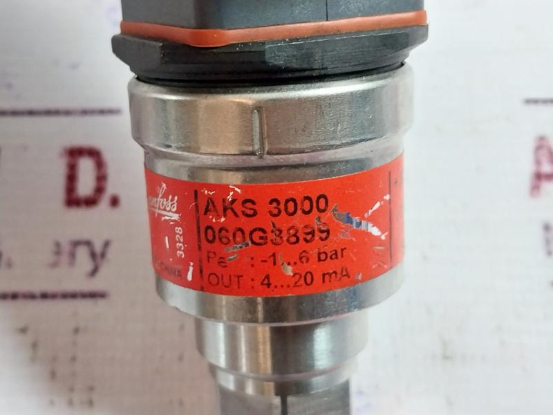 Danfoss Aks 3000 060g3899 Pressure Transmitter 10 To 30 Vdc, 4 To 20 Ma