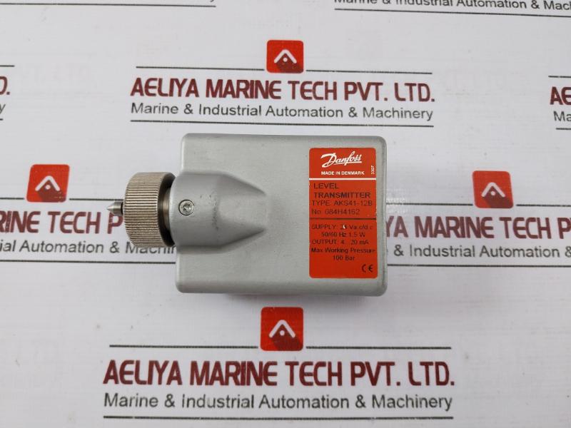 Danfoss Aks41-12b Level Transmitter 24v Ac/dc 4-20ma 100 Bar 084h4162