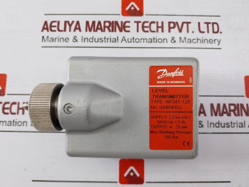 Danfoss Aks41-12b Level Transmitter 24v Ac/dc 4-20ma 100 Bar 084h4162