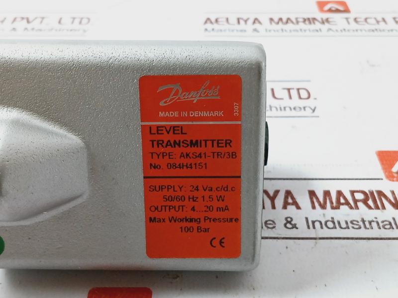 Danfoss Aks41-tr/3b Level Transmitter 084h4151 24 Vac/dc 4–20 Ma 100 Bar